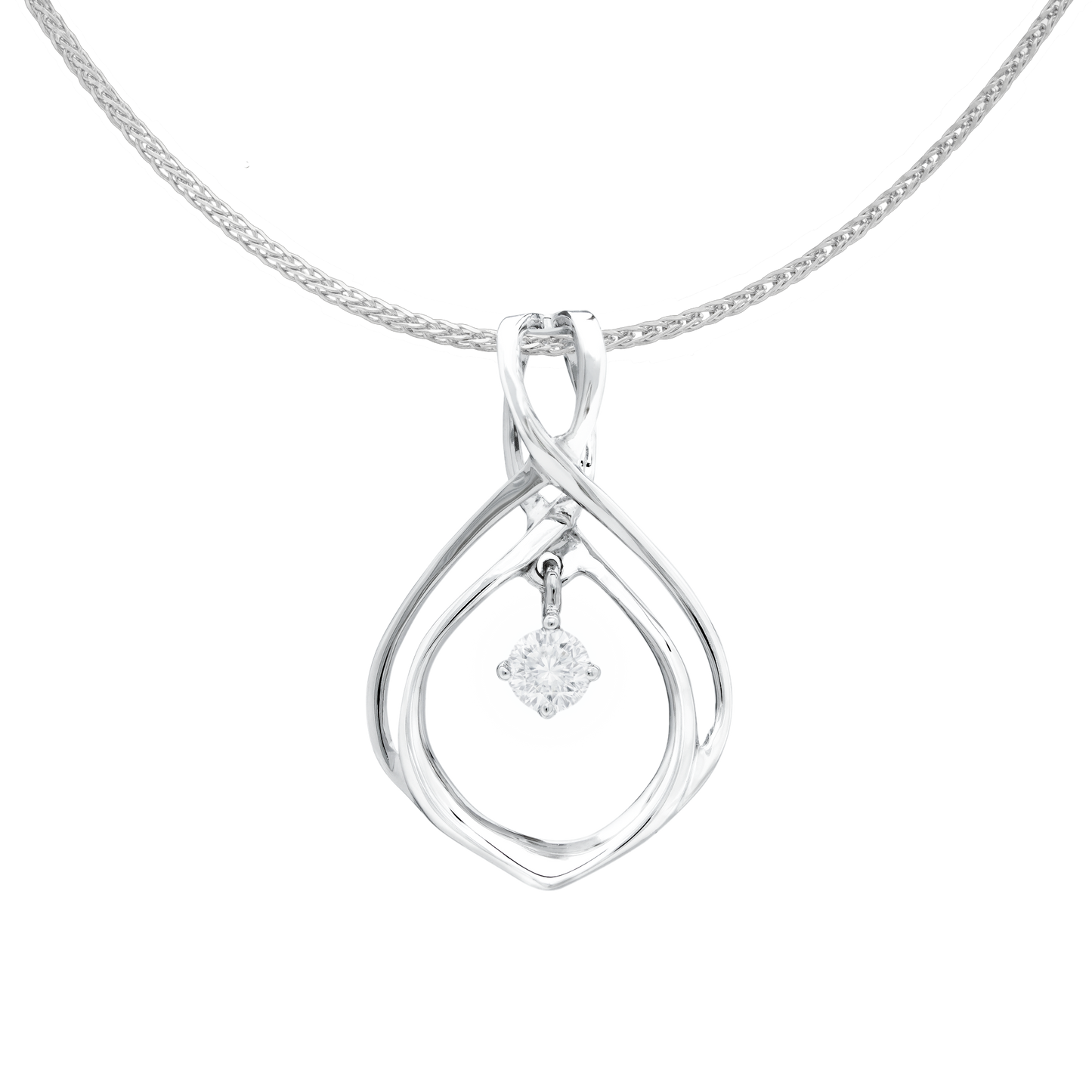Diamond Pendant – FMP2005 (Without 18K Gold Necklace)