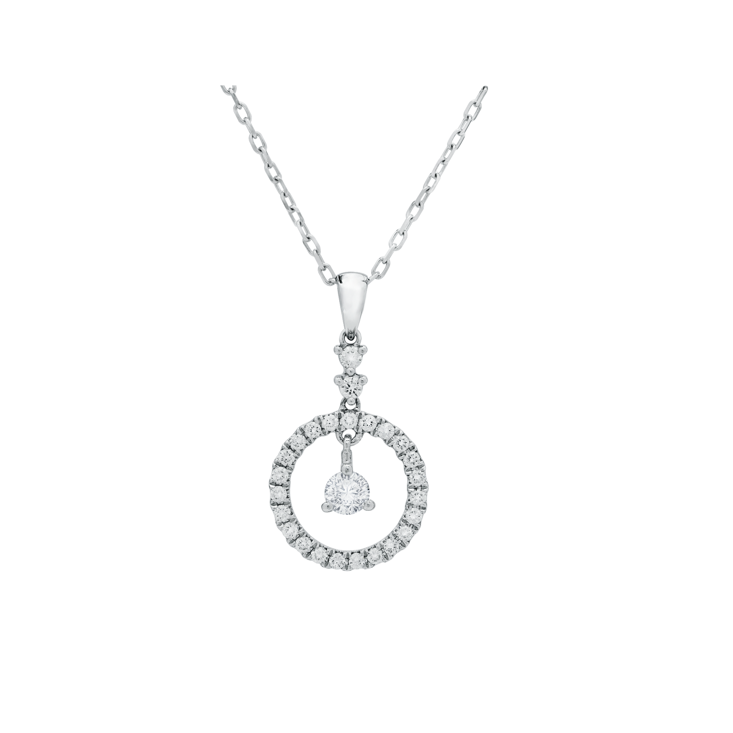 Diamond Pendant – GDP1003 (Without 18K Gold Necklace)