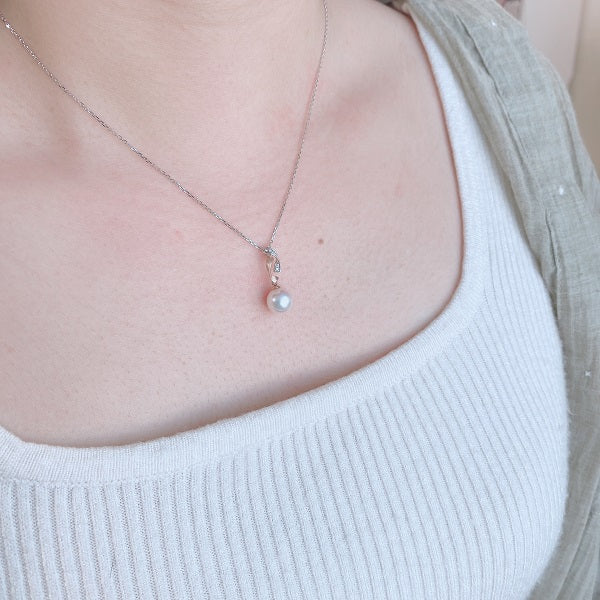 珍珠吊墜 – GP1055 (不連18k金頸鏈)