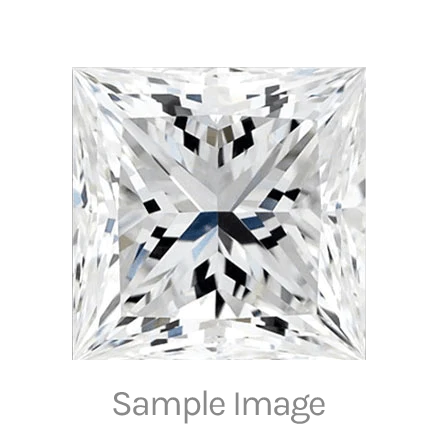 1.0 Carat Princess Shape Natural Diamond