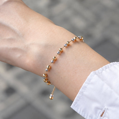 Two‑Tone Beaded Bracelet – KC0065