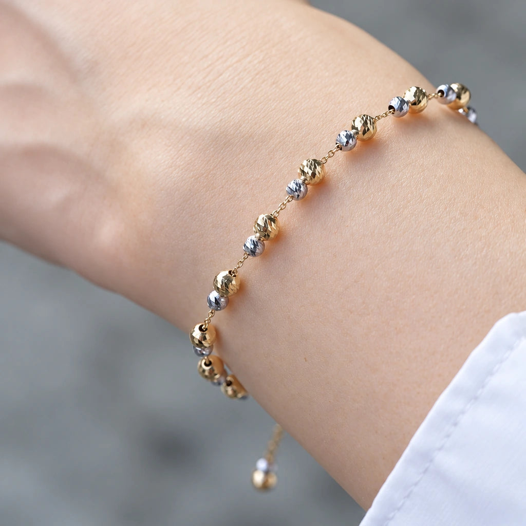 Two‑Tone Beaded Bracelet – KC0065