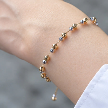Two‑Tone Beaded Bracelet – KC0065
