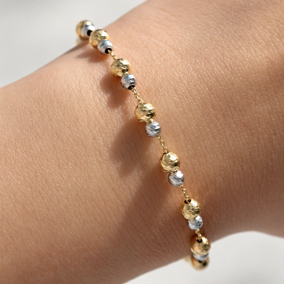 Two‑Tone Beaded Bracelet – KC0065